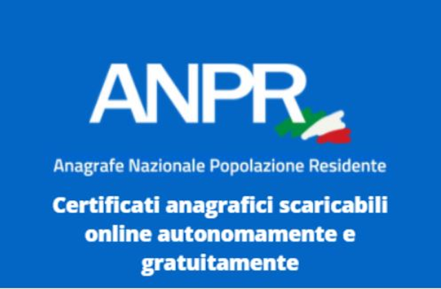 I certificati con bollo dal 2 agosto scaricabili online su ANPR