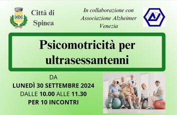 Corso di psicomotricità per persone ultrasessantenni