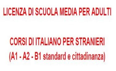 Licenza di scuola media per adulti - Corsi di italiano per stranieri